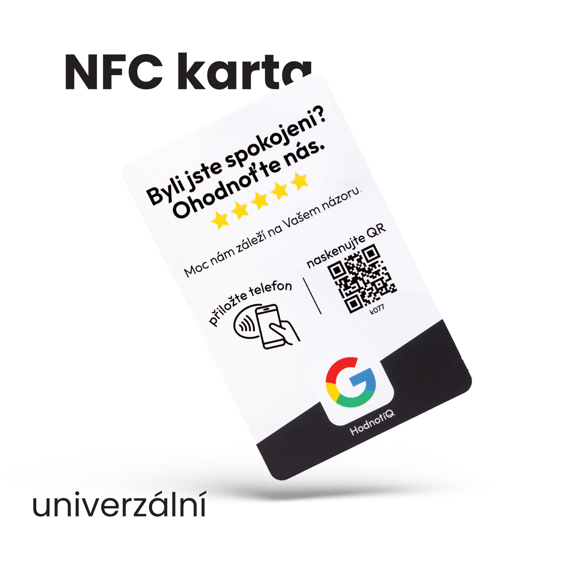 NFC karta - univerzální