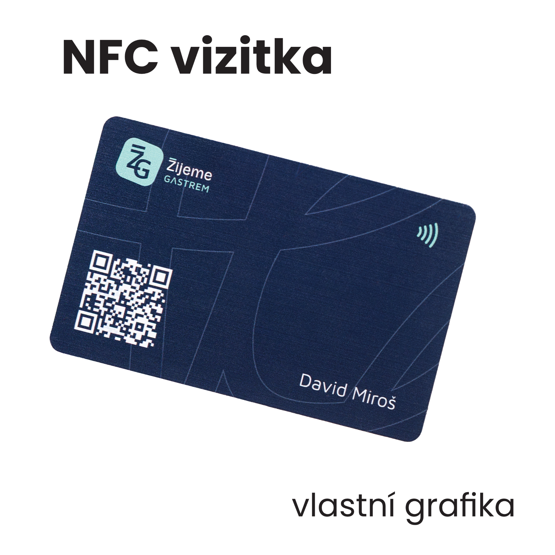 NFC vizitka - vlastní grafika